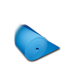 Polyester/Silicon Foam Roll in Blue 130 cm.